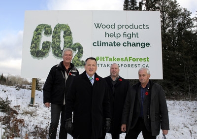 kenora forest wood sector billboard importance highlights ontario